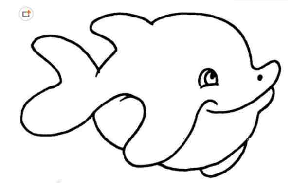 卡通海豚简笔画（海豚简笔画的画法）-第8张