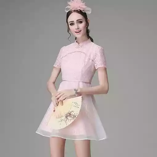 情怀的粉色裙装（文艺优雅的裙装）-第2张