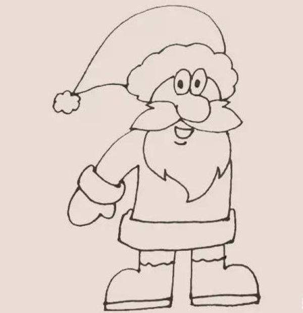 绘画教程-送礼物的圣诞老人（圣诞老人的画法简单又可爱）-第7张