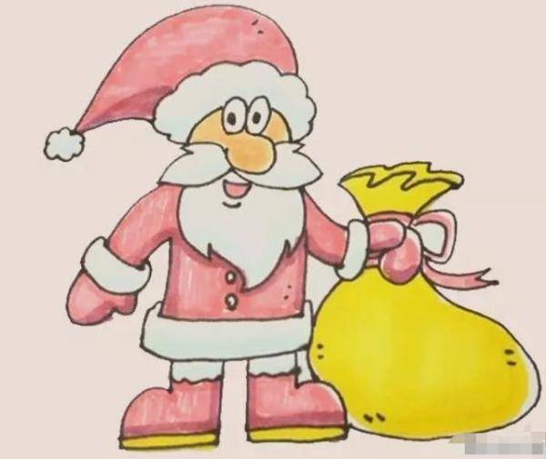 绘画教程-送礼物的圣诞老人（圣诞老人的画法简单又可爱）-第10张