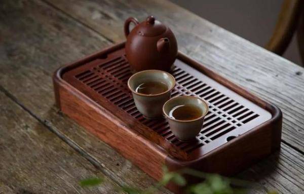 花梨木盛水茶盘，用糖色快速养电木茶盘-第5张