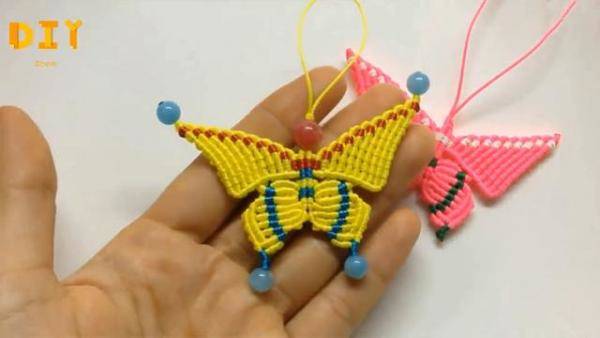 绳编蝴蝶钥匙链的方法，编织钥匙绳教程-第3张