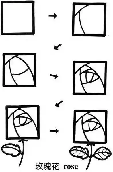 正方形是如何变成简笔画的（如何画正方体简笔画）-第27张