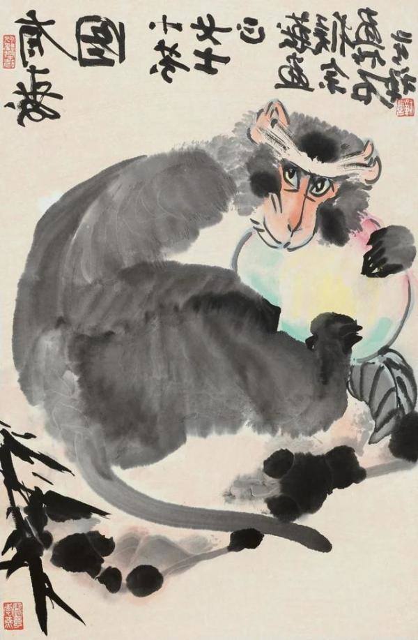李苦禅笔下的猴子，李苦禅的故事简短-第2张