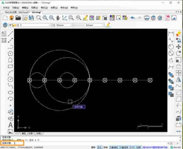 使用CAD两点画圆与定数等分命令绘制练习题（cad给圆等分的画法）-第13张