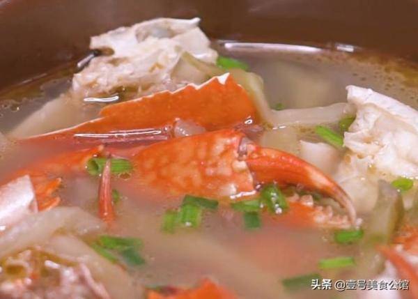 咸鲜口感的美味汤羹，青菜螃蟹汤家常做法-第8张