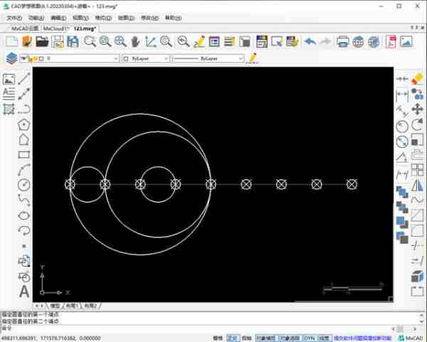 使用CAD两点画圆与定数等分命令绘制练习题（cad给圆等分的画法）-第11张