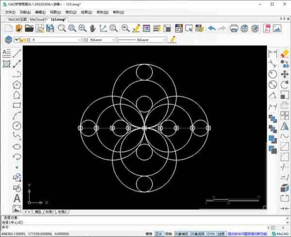 使用CAD两点画圆与定数等分命令绘制练习题（cad给圆等分的画法）-第16张