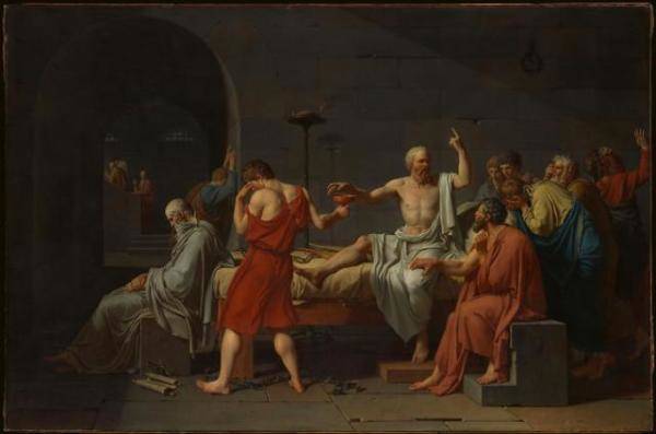 马拉之死之外的大卫，大卫的苏格拉底之死-第1张