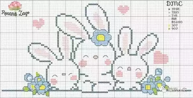 简单又好看的儿童毛衣卡通兔图案系列（兔子宝宝毛衣图案大全）-第3张